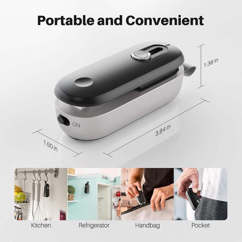 ODSD 2 in 1 Mini Bag Sealer - Heat Seal & Cutter with Lanyard, Portable Handheld Chip Bag Sealer for Snacks, Candies & Food Storage (Batteries Included) - Image 5